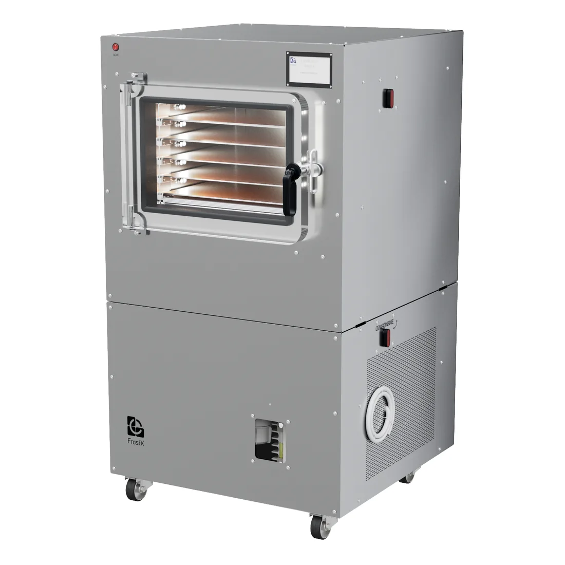 FrostX 10 — Liofilizador compacto, Acero inoxidable