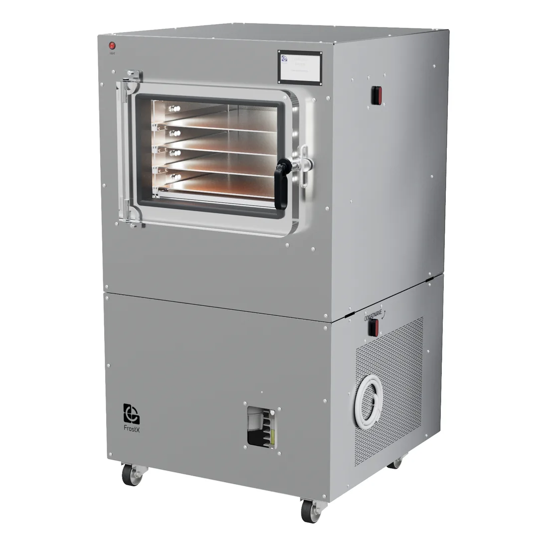 FrostX 7 — Liofilizador compacto, Acero inoxidable