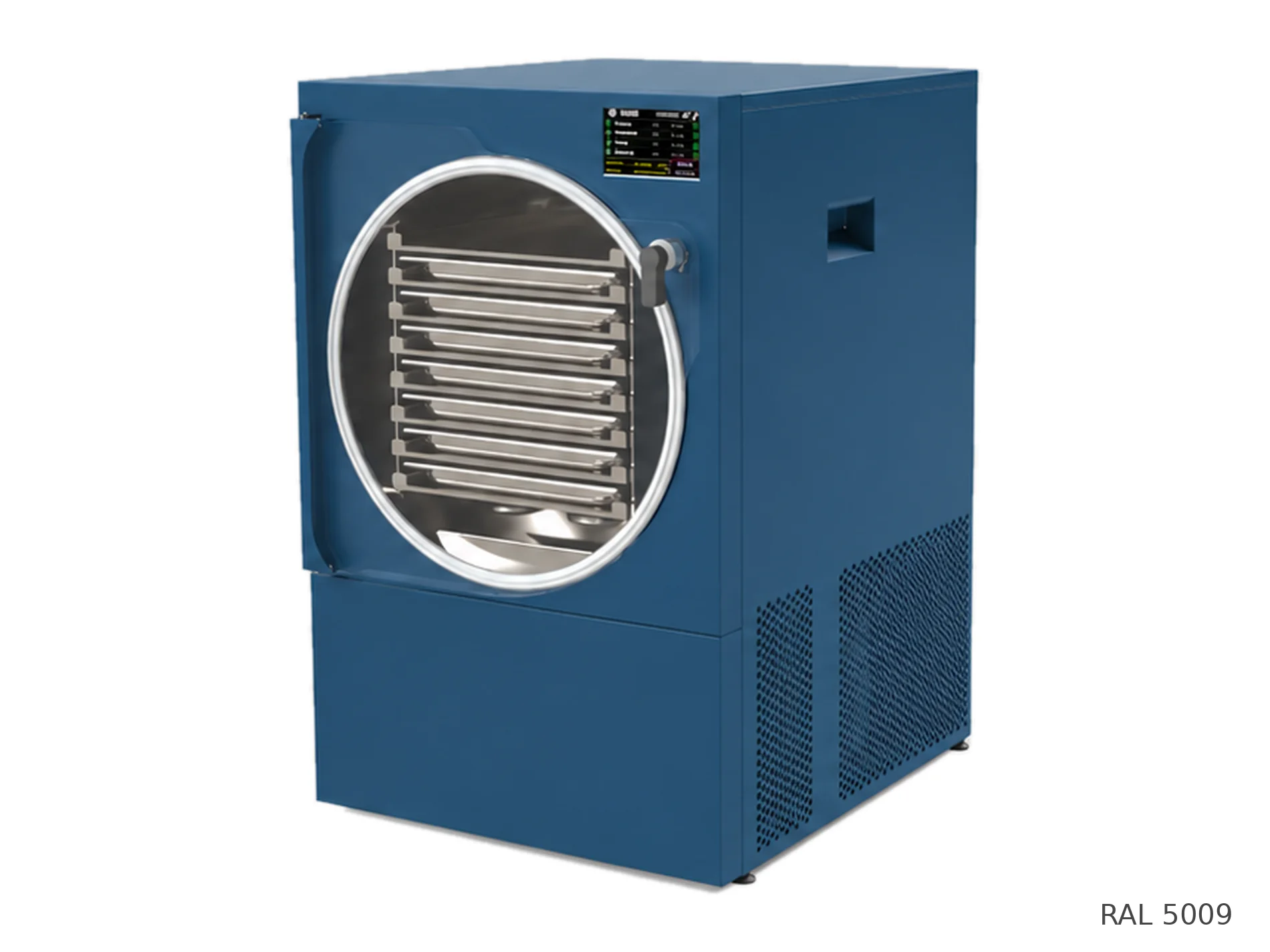 LEO-004L freeze dryer — RAL 5009 finish
