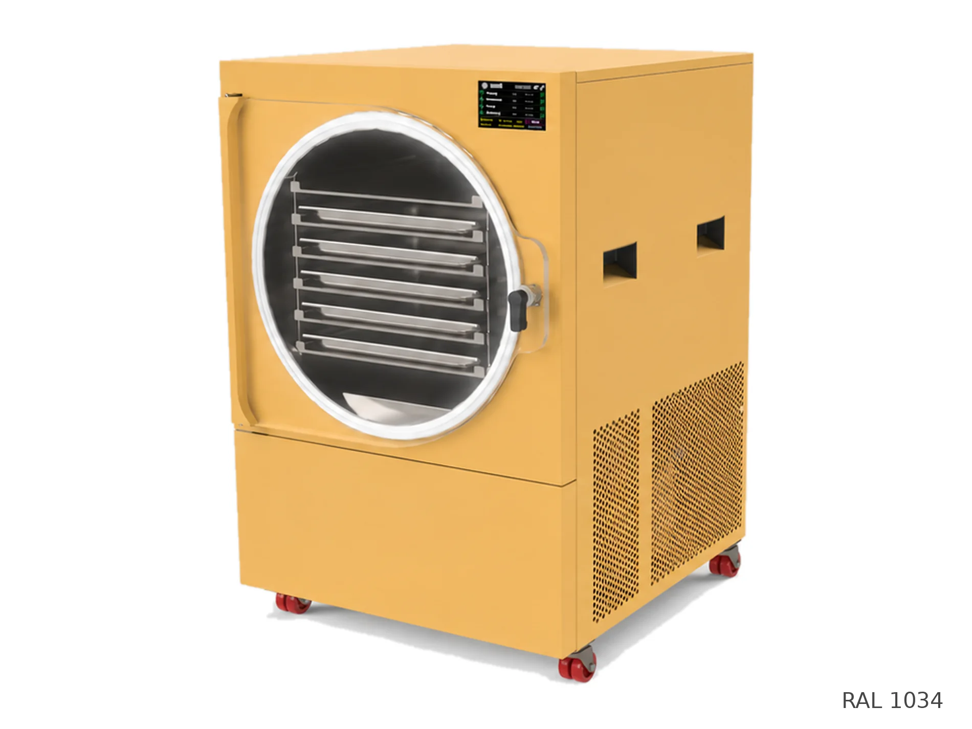 LEO-007 freeze dryer — RAL 1034 finish