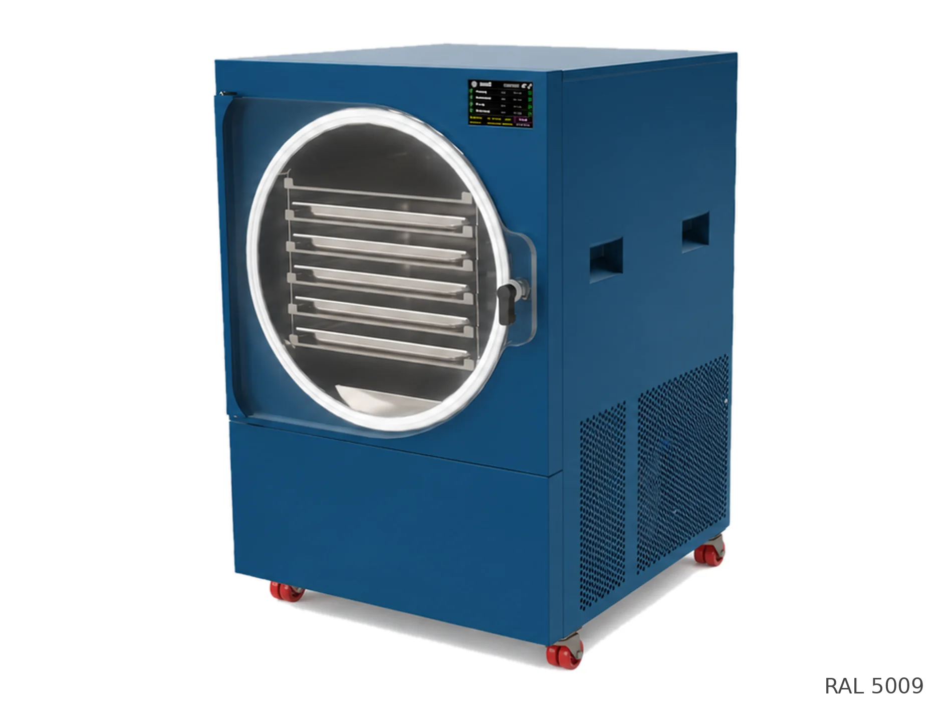 LEO-007 freeze dryer — RAL 5009 finish