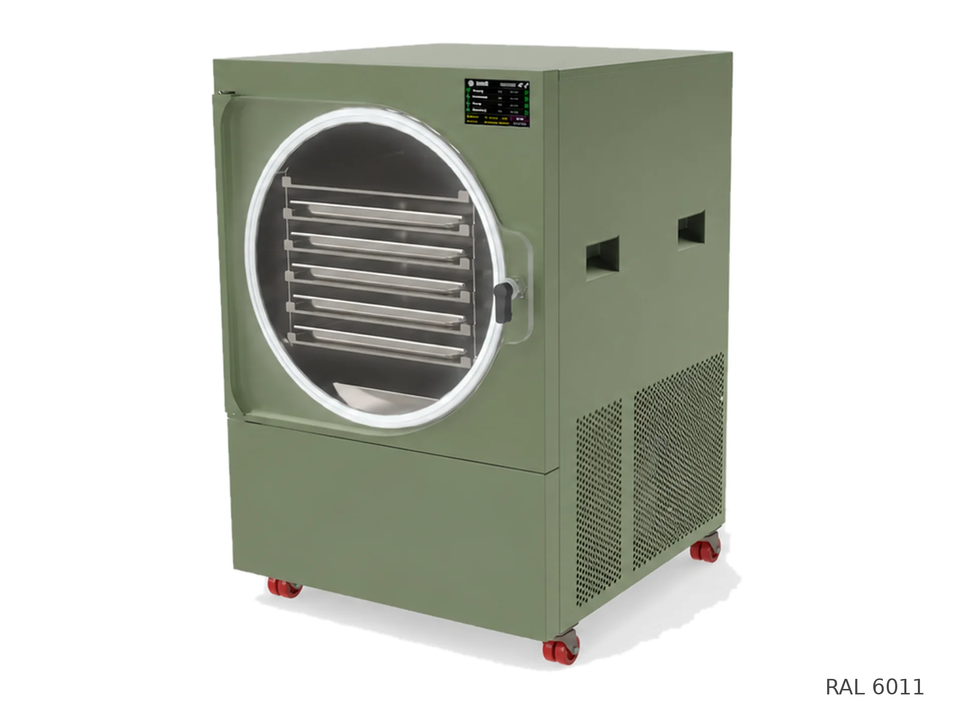 LEO-007 freeze dryer — RAL 6011 finish