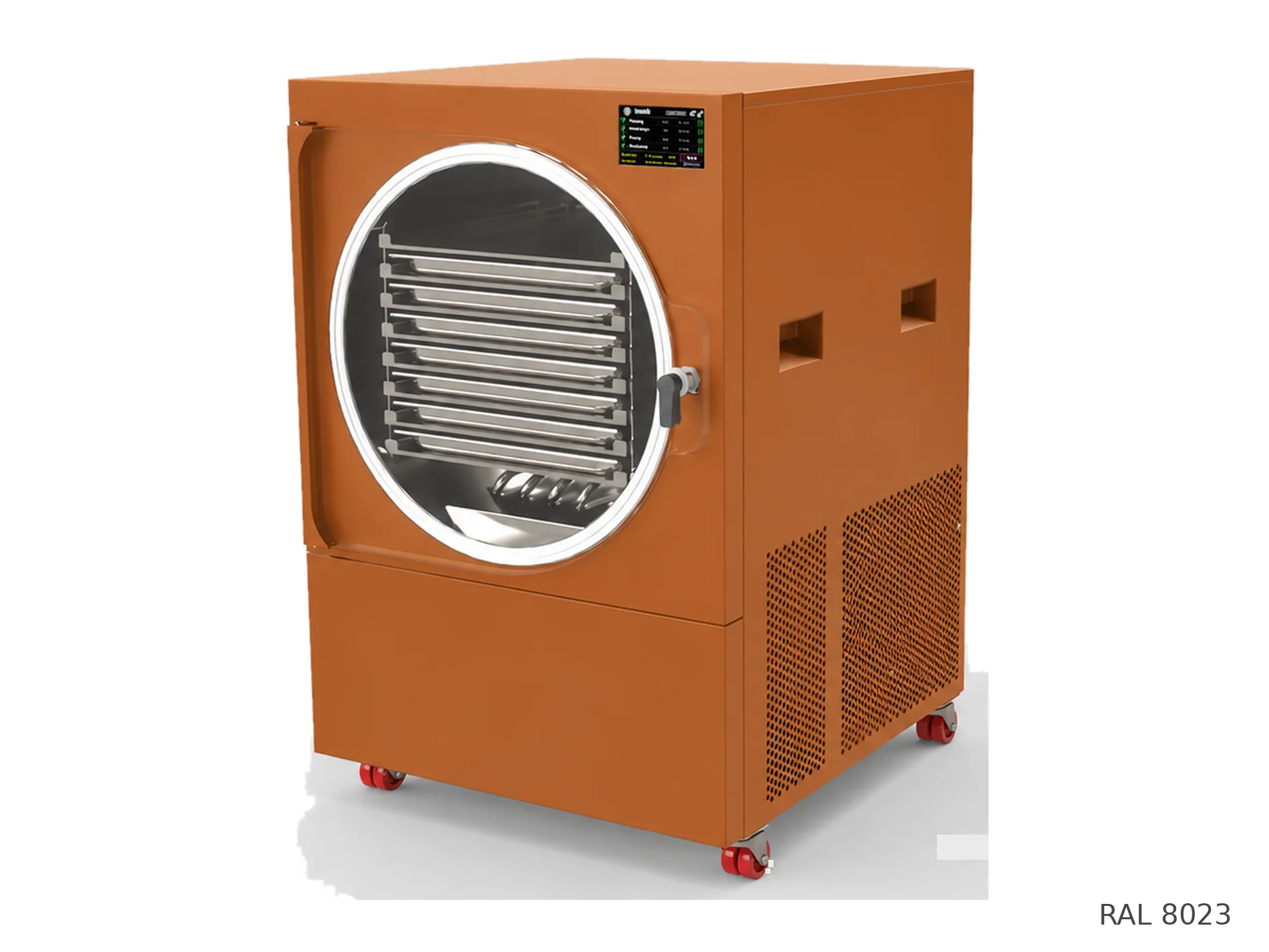 LEO-007L freeze dryer — RAL 8023 finish